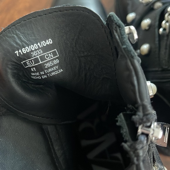 Zara leather combat boots - Picture 6 of 6